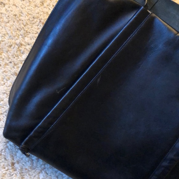 Whistles black leather tote bag, EUC - Picture 5 of 8